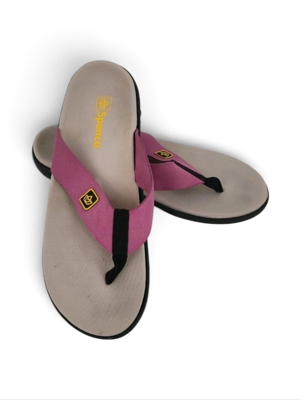 Spenco Yumi Purple Orthotic Thong Sandals Women's Size 11 Slip on Comfort